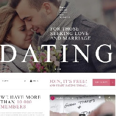 Online Dating - dating website template